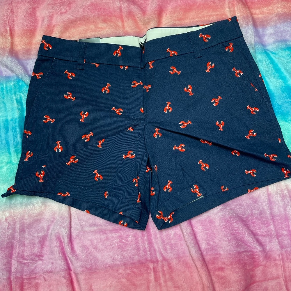 NWT J Crew Lobster Shorts 10